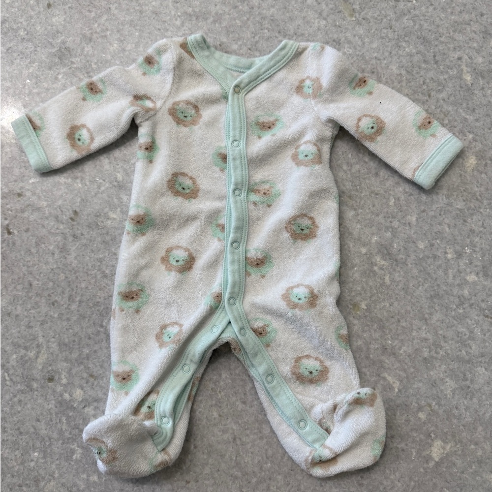 Koala Baby Footie Pajama Bodysuit with Buttons NB